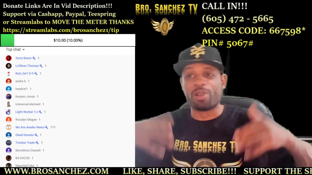 Thursday LIVE! w/ Host Bro. Sanchez!!! Dangers of the Black Consciousness Community & So Much MORE!!