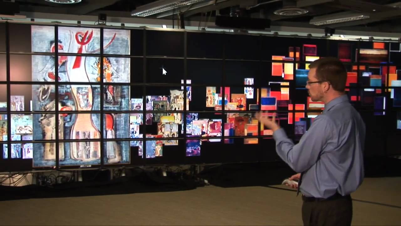 Cultural Analytics – Mark Rothko Paintings – on the 287-Megapixel HIPerSpace Wall at Calit2