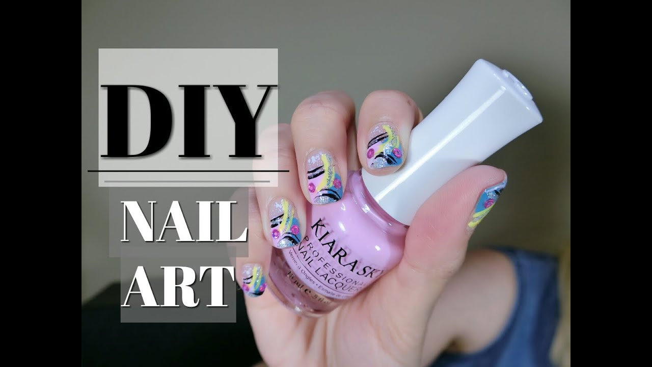 DIY Freestyle Nail Art Designs | Bright Color Summer Edition | Minimalist Style