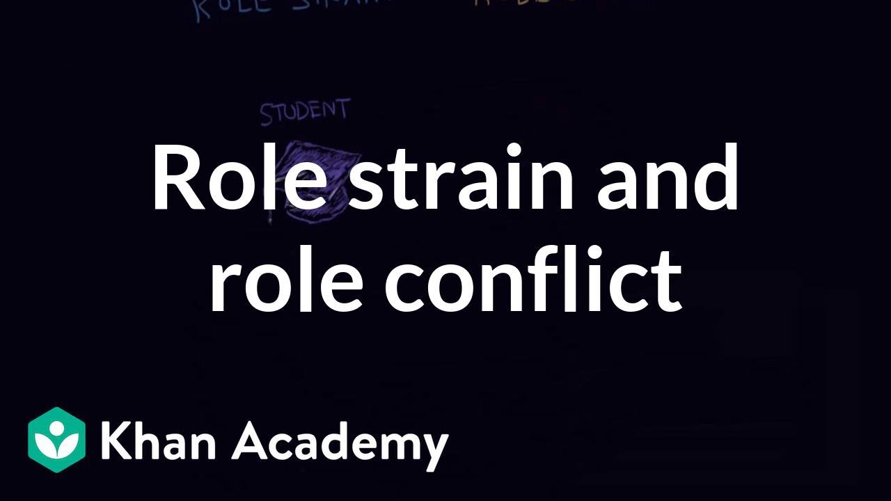 Role strain and role conflict | Individuals and Society | MCAT | Khan Academy