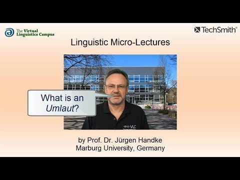 PHY_026 – Linguistic Micro-Lectures: Umlaut