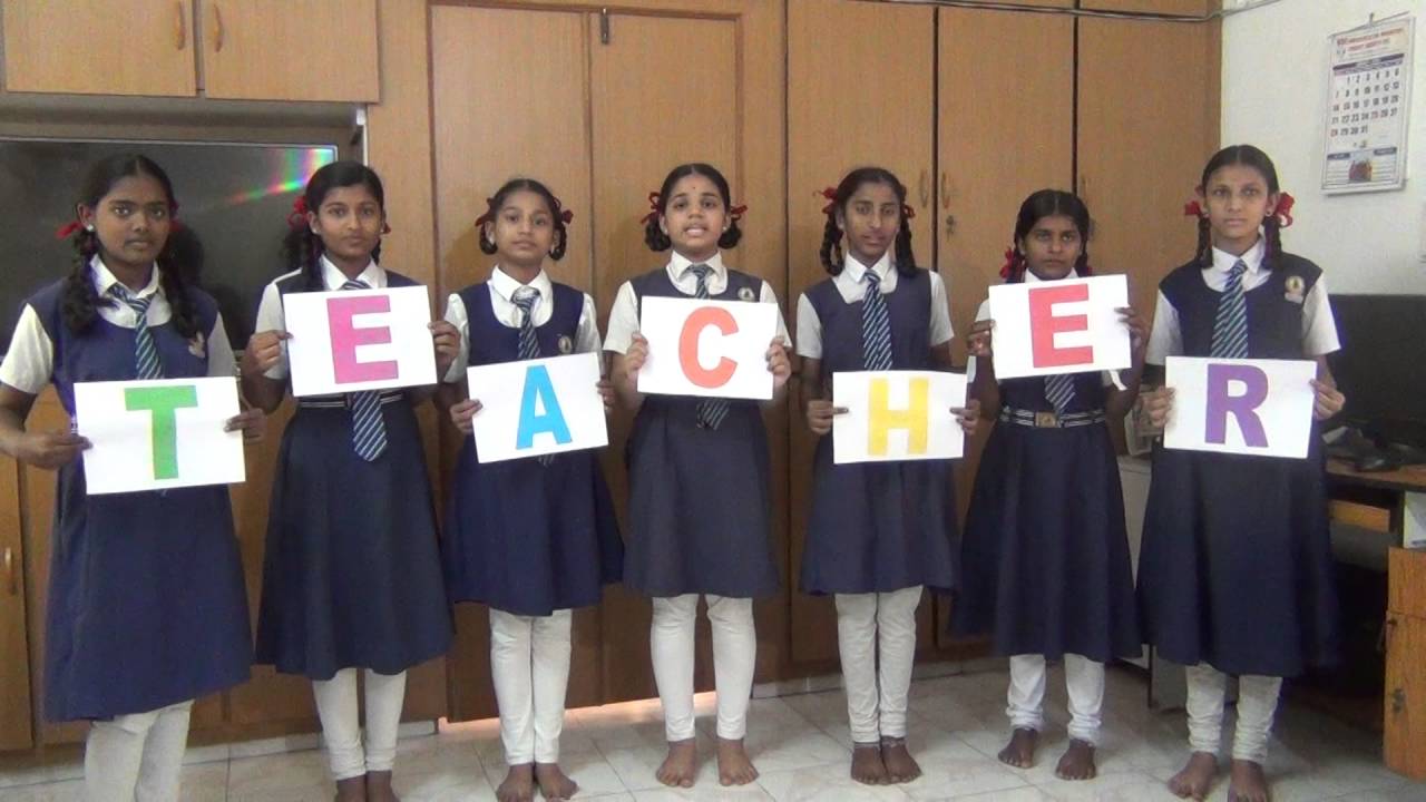 TEACHERS DAY 2016   MEANING OF WORD TEACHER PRACTICE BY STUDENTS
