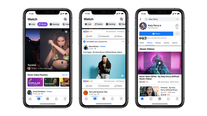 Facebook will launch officially licensed music videos in the US starting this weekend – TechCrunch