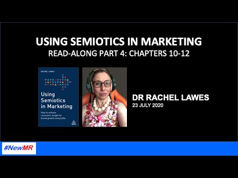 Semiotics in Marketing Chapters 10-12 with Rachel Lawes Read-a-Long
