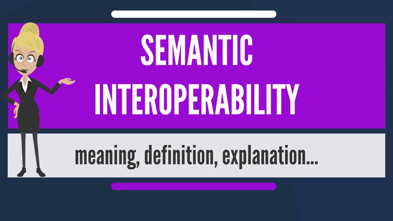 What is SEMANTIC INTEROPERABILITY? What does SEMANTIC INTEROPERABILITY mean?