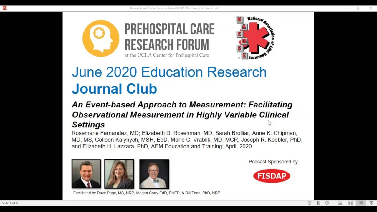 Education Research Podcast: 6/26/2020 – An Event-based Approach to Measurement