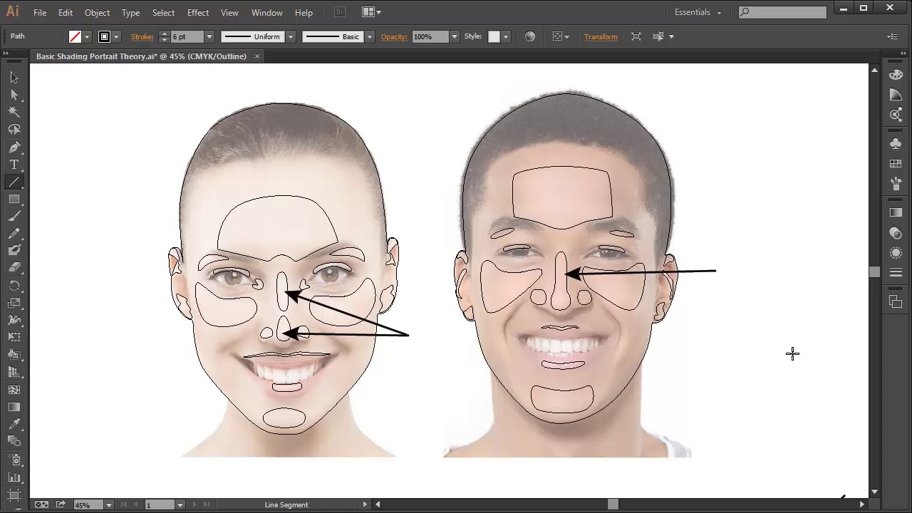 # Advanced Skin Shading Theory   Advanced Vector Portraits Env – Adobe Illustrator Tutorial