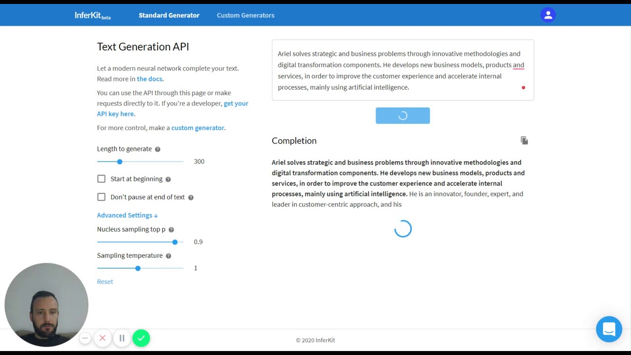 Generación de CV mediante AI. GPT-3