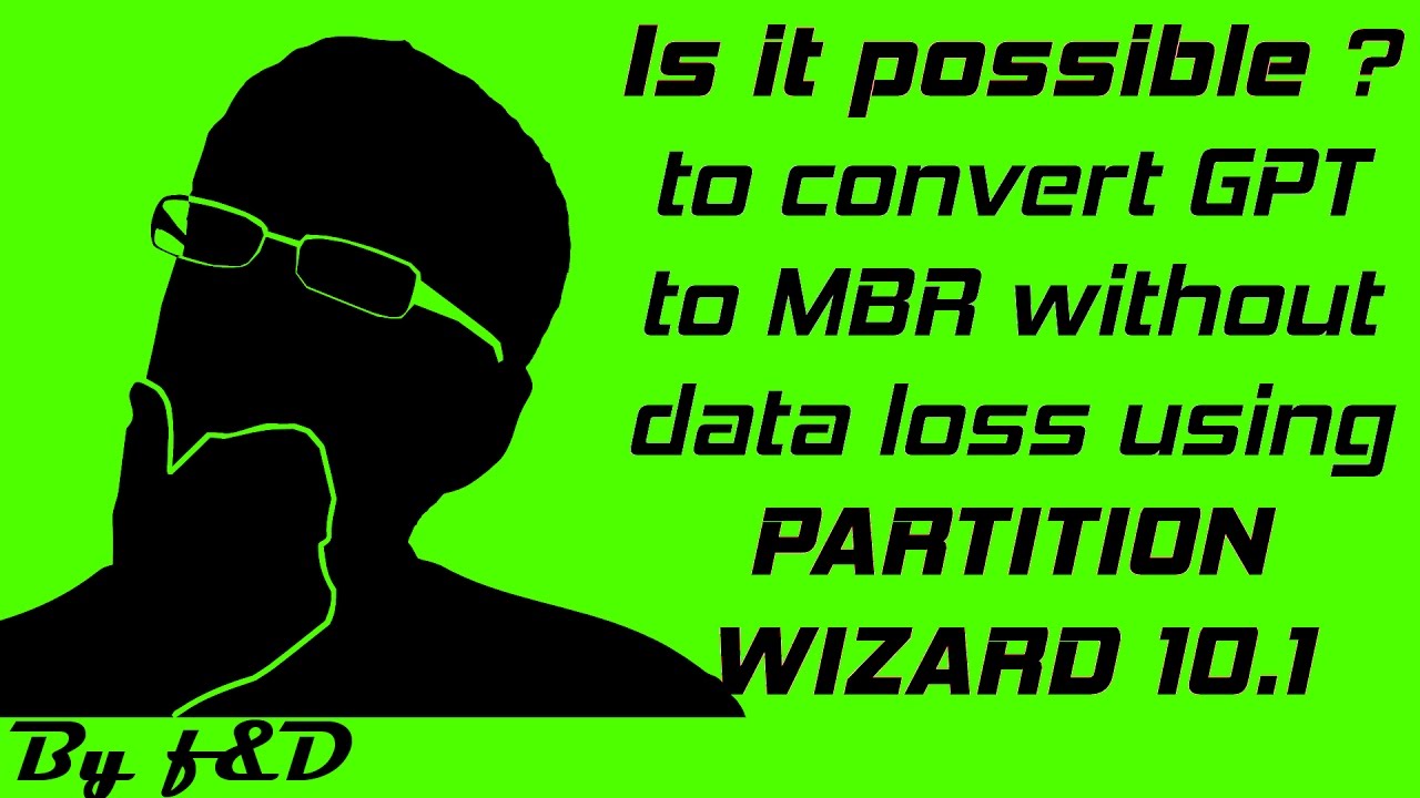 How to convert GPT to MBR (or) MBR to GPT without any data loss using Minitool Partition Wizard 10.1