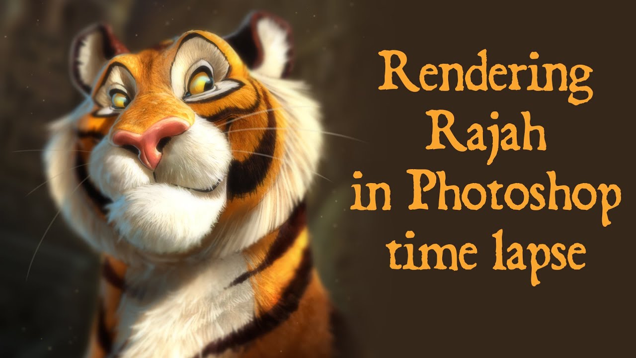 Speed Painting – Photoshop Rajah from "Aladdin"