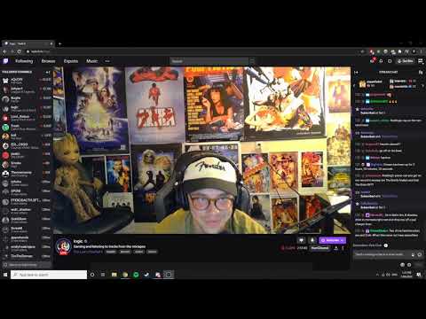 LOGIC FREESTYLING AND CREATING REMIXES LIVE ON TWITCH WITH CHAT REACTION (UNCUT)
