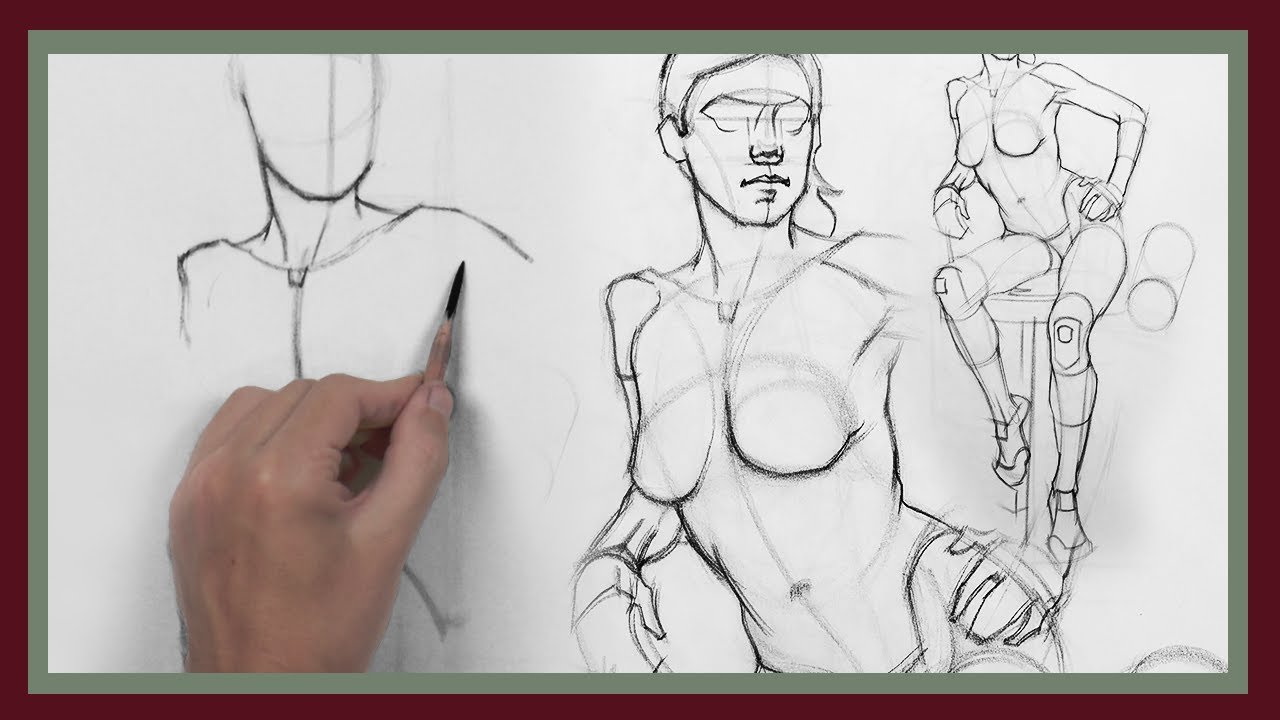 Using Gesture to Start a Figure Drawing – Figure Drawing Fundamentals