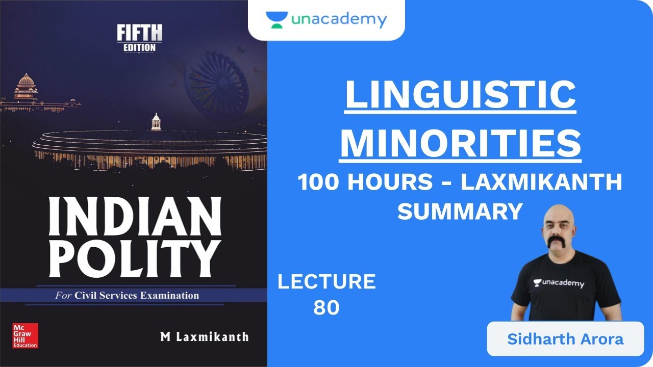 L80: Linguistic Minorities |  100 Hours – Laxmikanth Summary |  UPSC CSE / IAS 2020 |  Sidharth Arora |