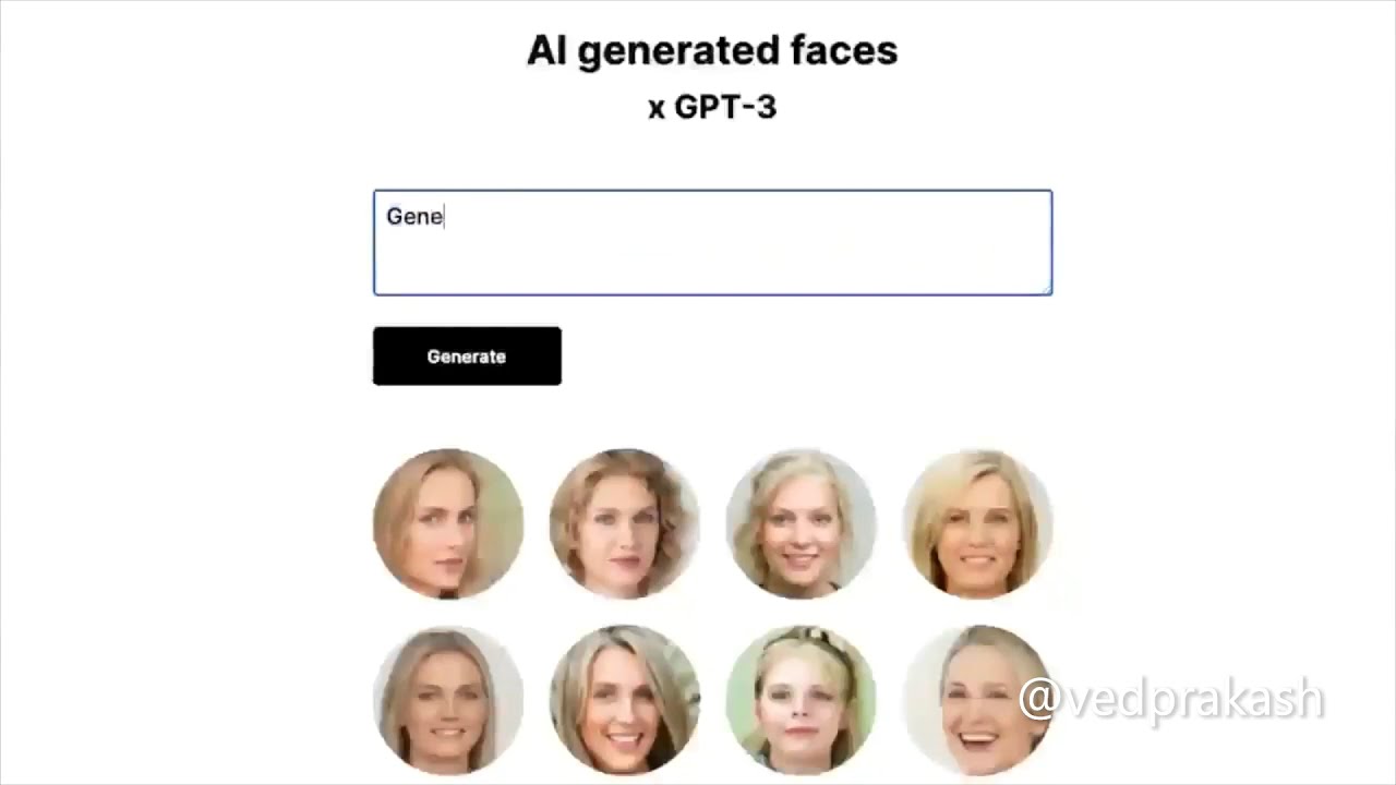 Artificial fake faces generated using GPT-3 and GAN || Deep Fake ||