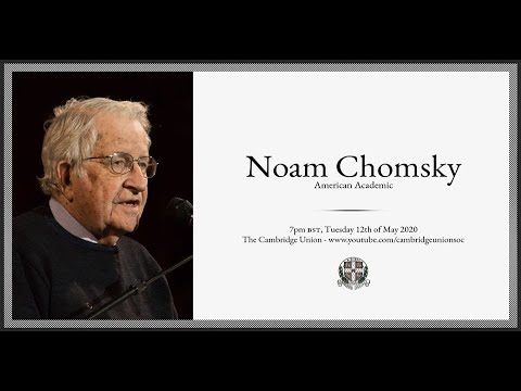 Noam Chomsky l Father of Modern Linguistics l Cambridge Union Online