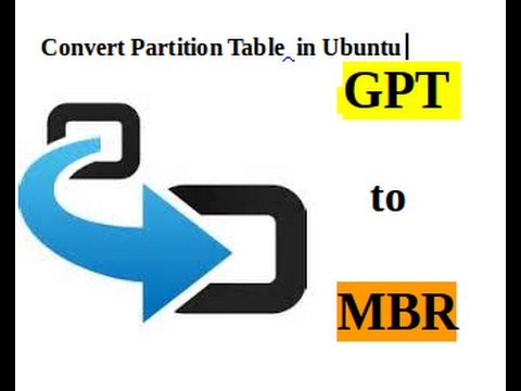 convert partition table gpt to mbr ubuntu