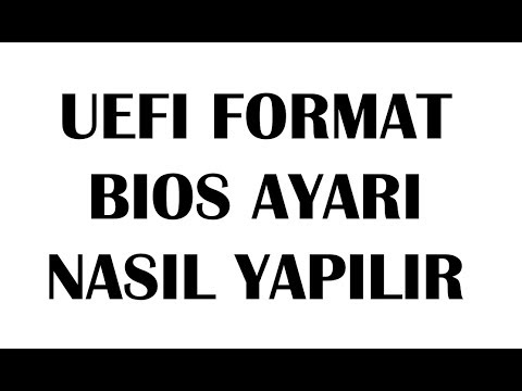 UEFI Format Atma BIOS Ayarı Nasıl Yapılır – MBR Diski GPT Diske Çevirme