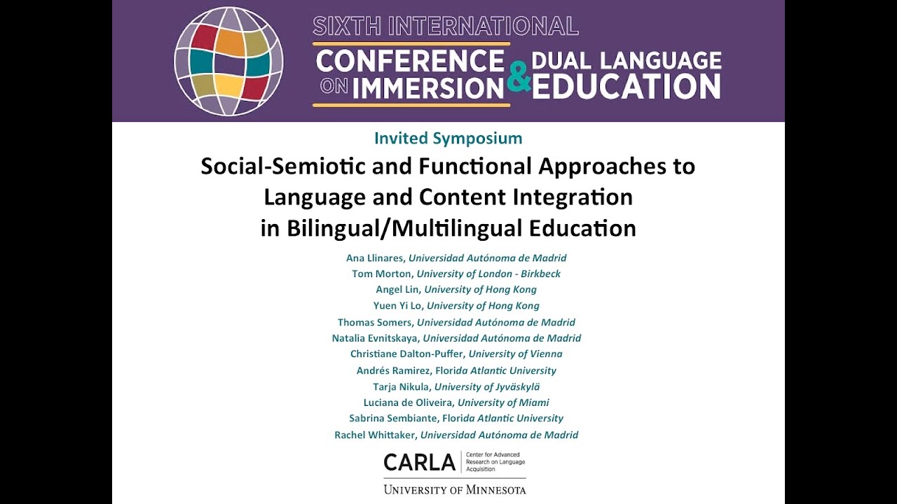 Social-Semiotic and Functional Approaches to Lang and Content Integration in Biling/Multiling Educ
