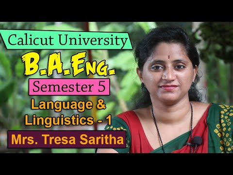 S5 Language & Linguistics -Tresa Class-1