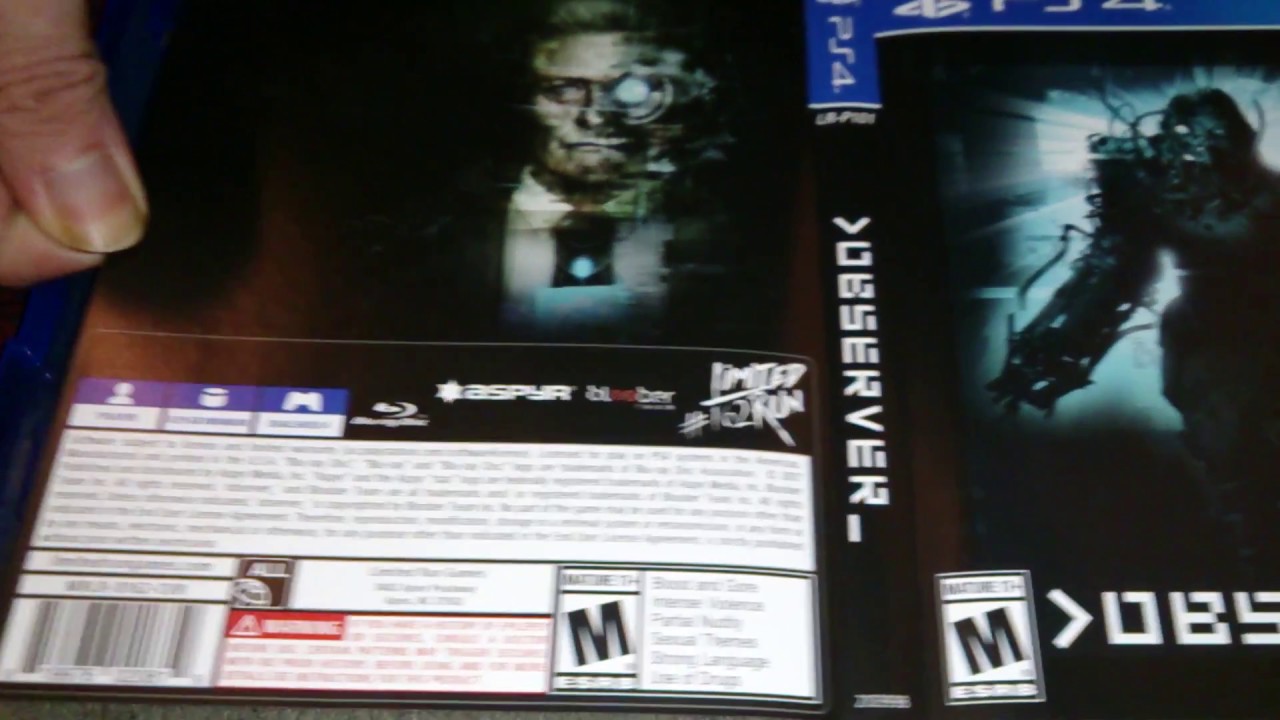 Nostalgamer Unboxing Observer On Sony Playstation Four PS4 Limited Run Games
