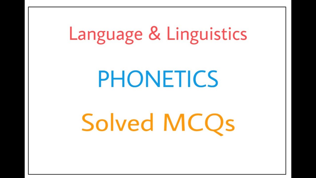 Linguistics Solved Mcqs in English Hindi Urdu/Spsc test Preparation/Lectureship test