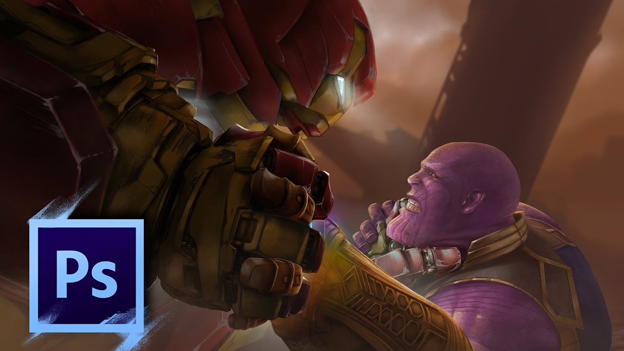 Hulk buster vs Thanos_Art_Making…The Conscious