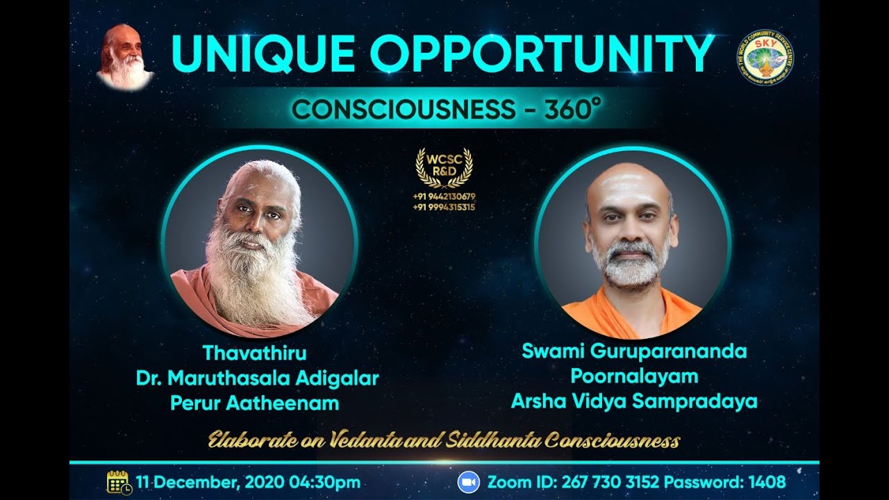 EVENT-Consciousness 360 -Confluence harmonizing Consciousness of Science & Spirituality (Vethathiri)