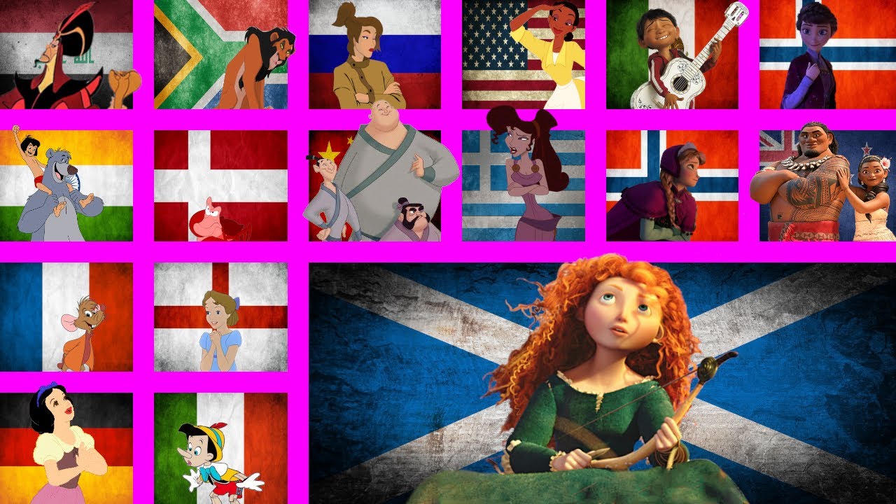 76 Disney Characters in their Native Language