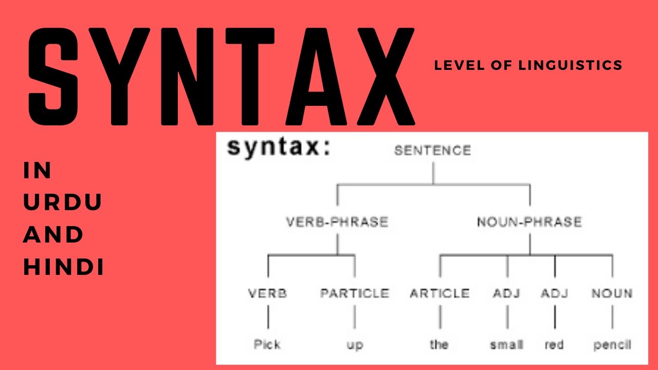Syntax | Grammar Vs Syntax | Types Of sentence | Level Of Linguistics |Notes In PDF | Crash Course.