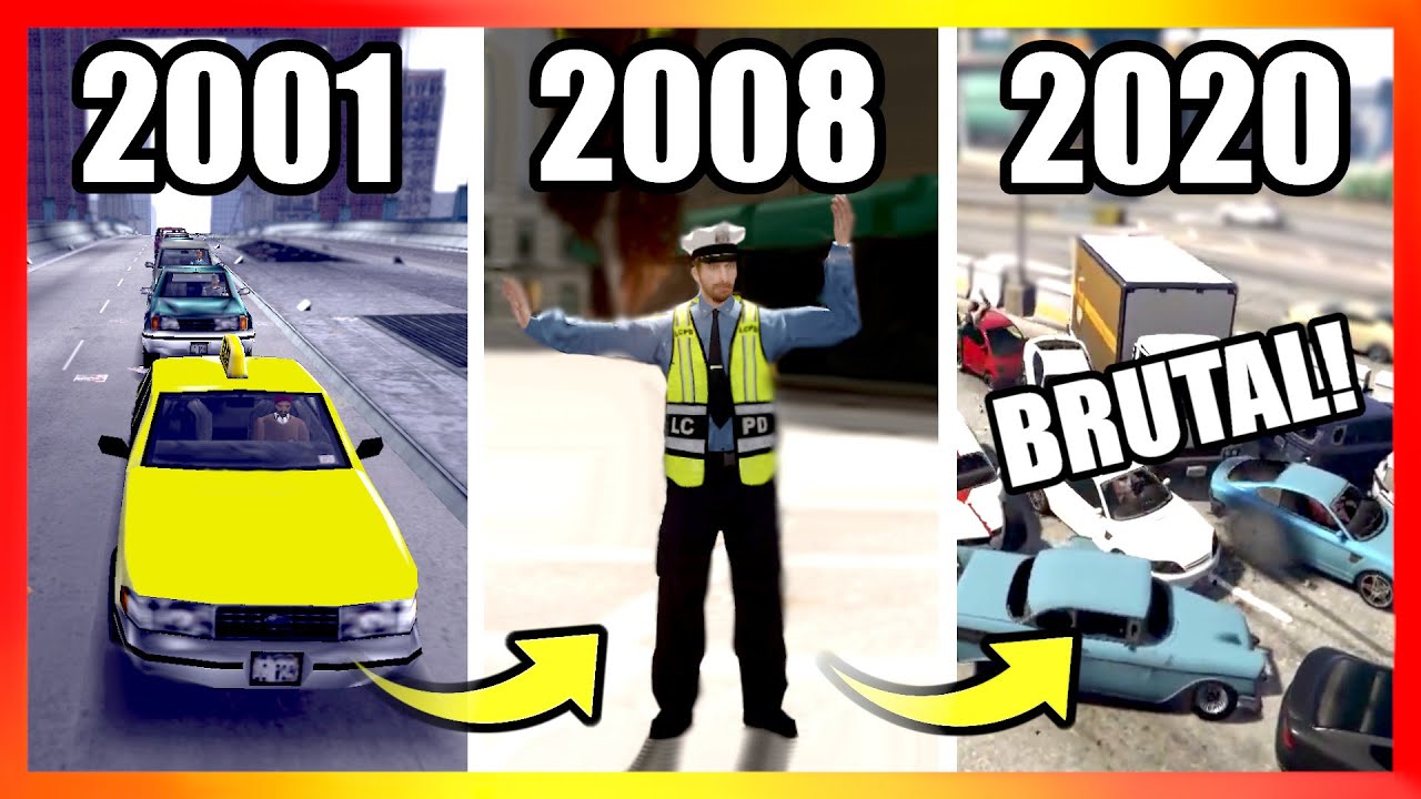Evolution of TRAFFIC LOGIC in GTA Games (2001-2020)