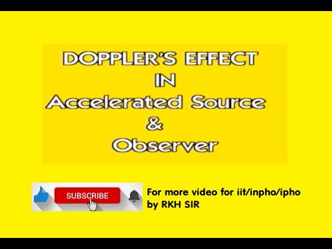 Lecture-16: DOPPLER EFFECT OF ACCELERATED SOURCE AND OBSERVER BY RKH SIR