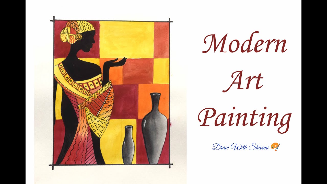 Modern Art Painting/ Tribal Lady Drawing