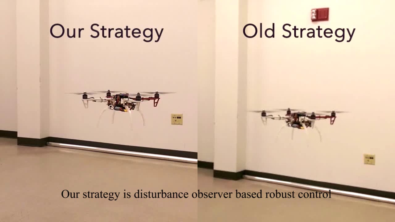 robust position control of a quadcopter based on a disturbance observer
