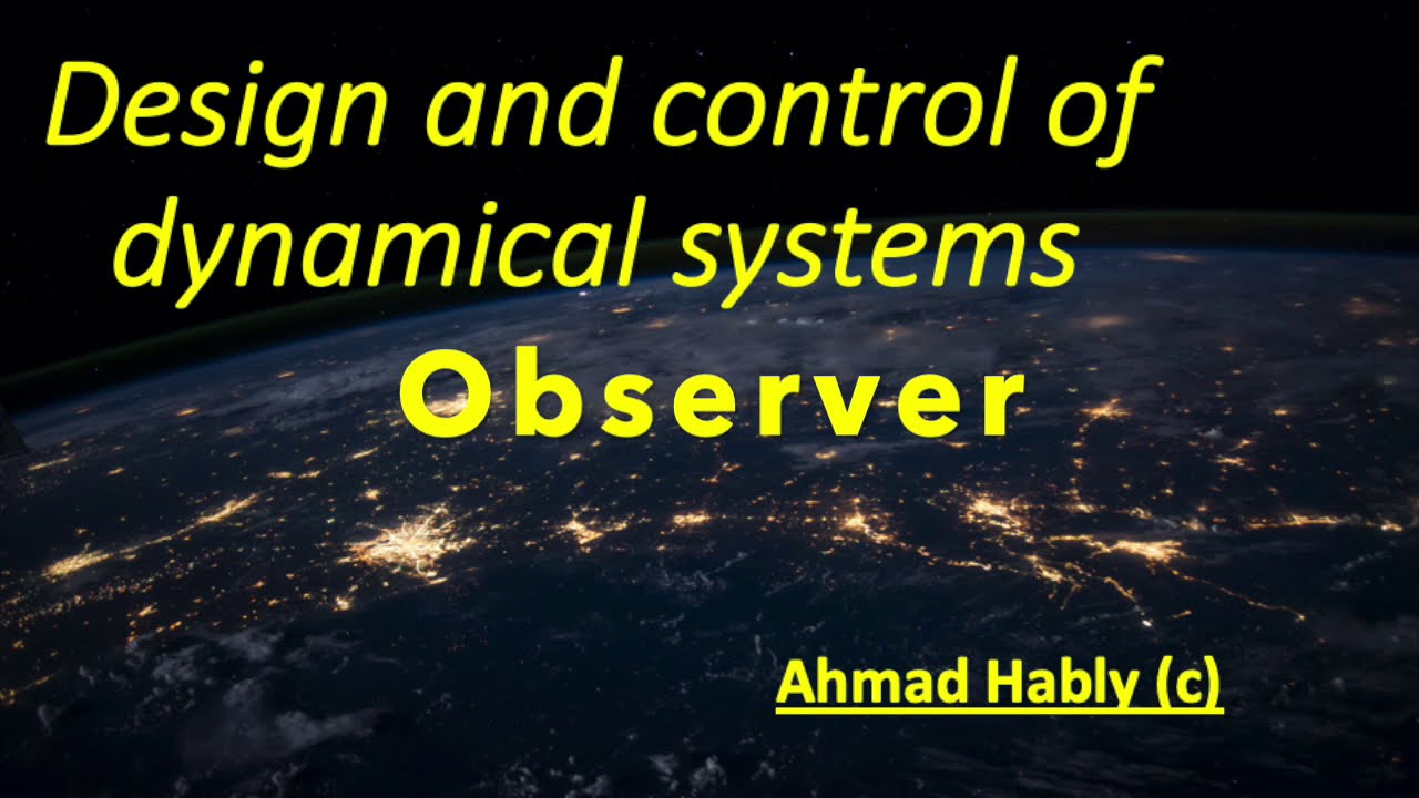Control course:  Linear observer