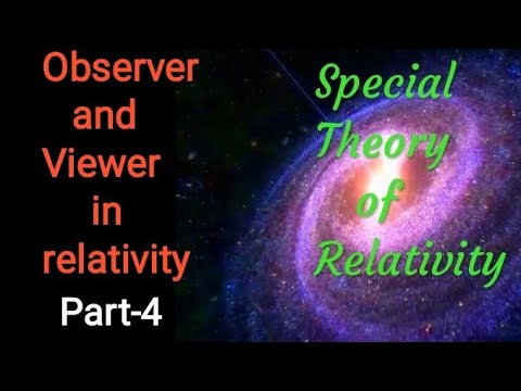 Observer and Viewer in relativity