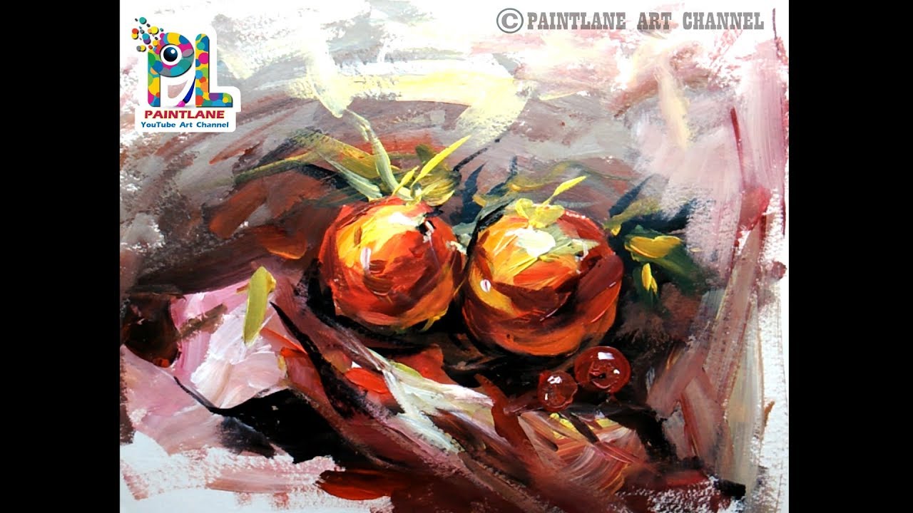 How to Paint Abstract Still Life Painting with Acrylic For Beginners