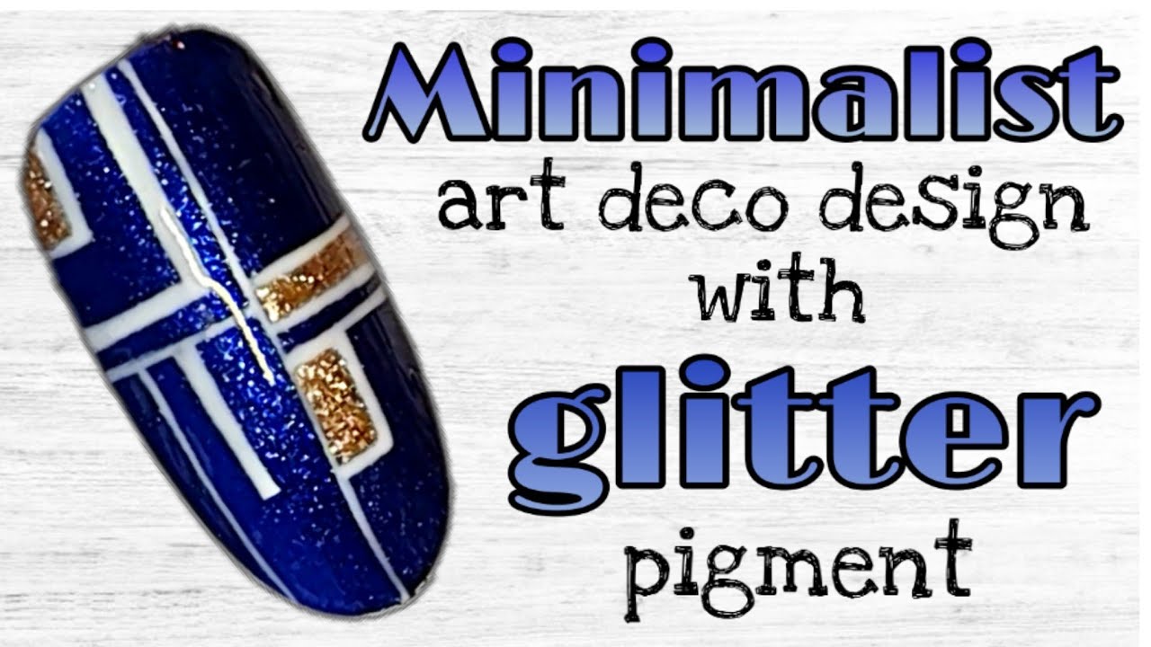 Minimalist NAIL ART | Gel polish | Glitter