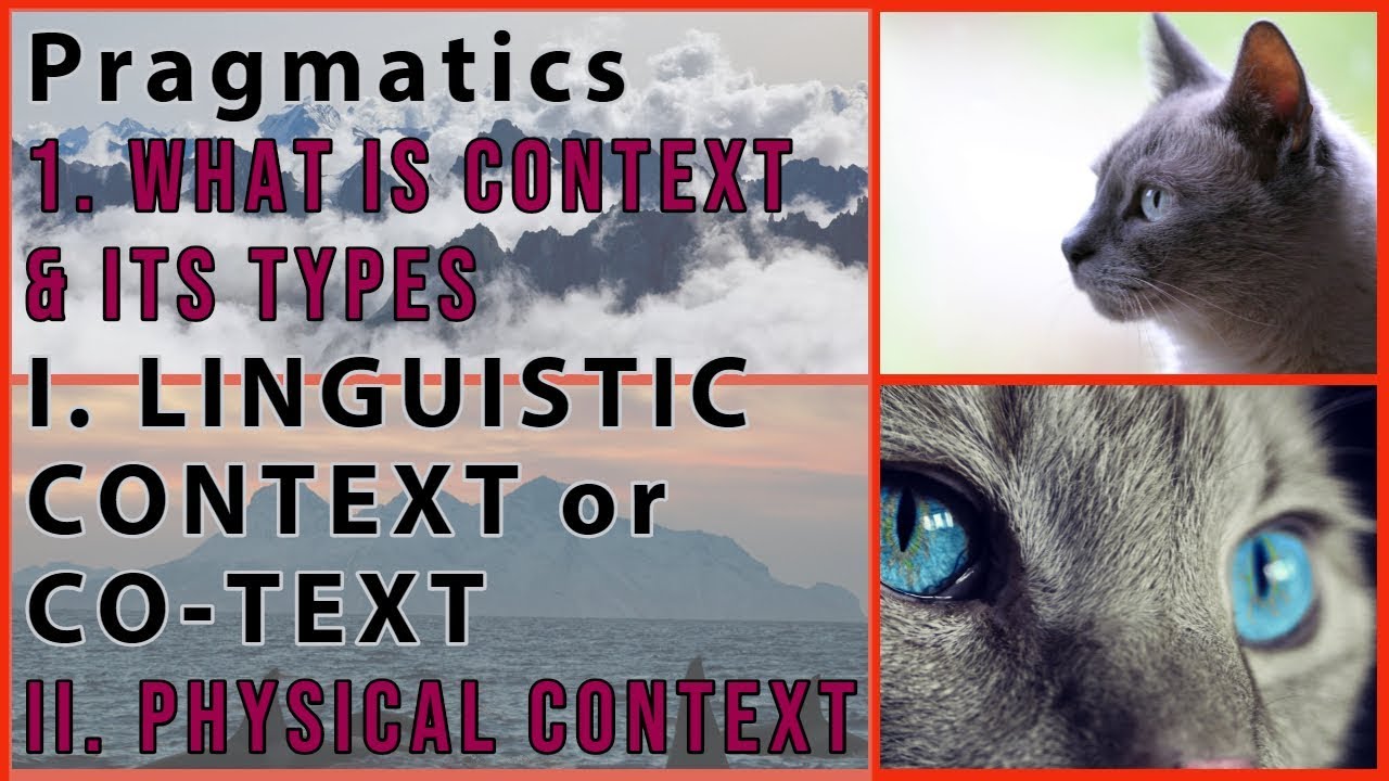 Pragmatics | Context And Its Types | Linguistic Context (Co-Text) | Physical Context | Lecture 67