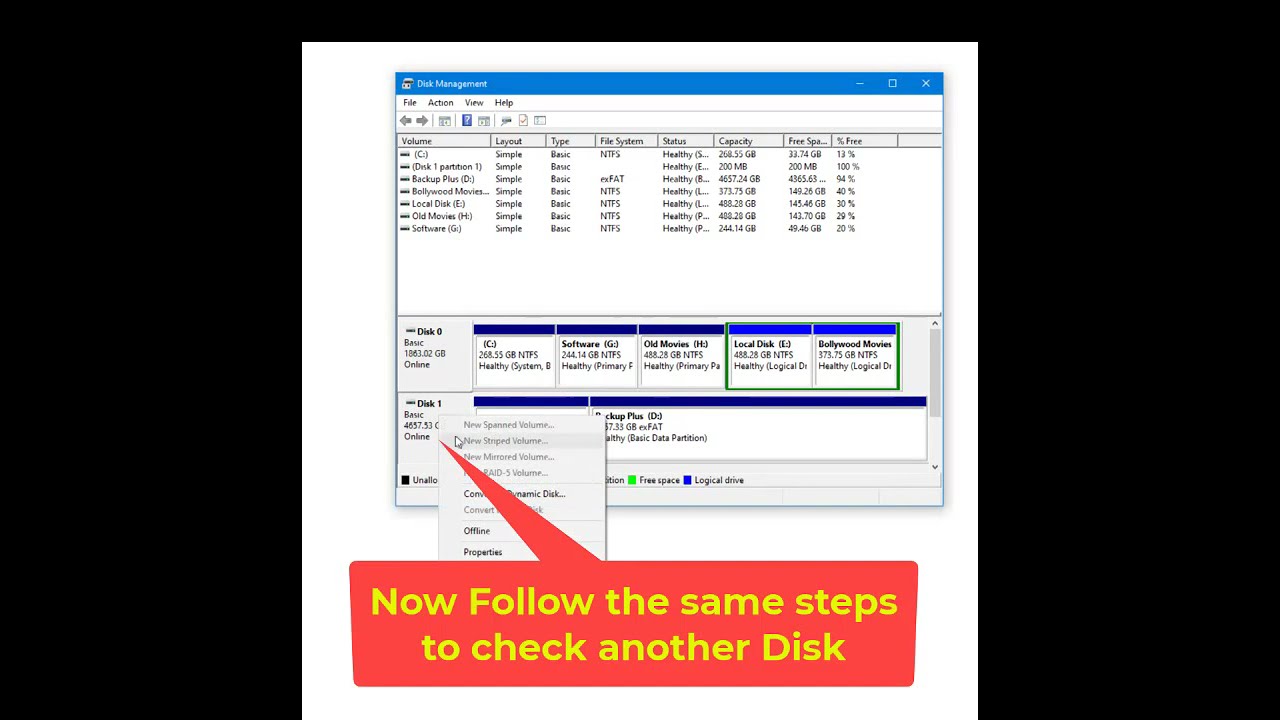 How to check disk is MBR OR GPT