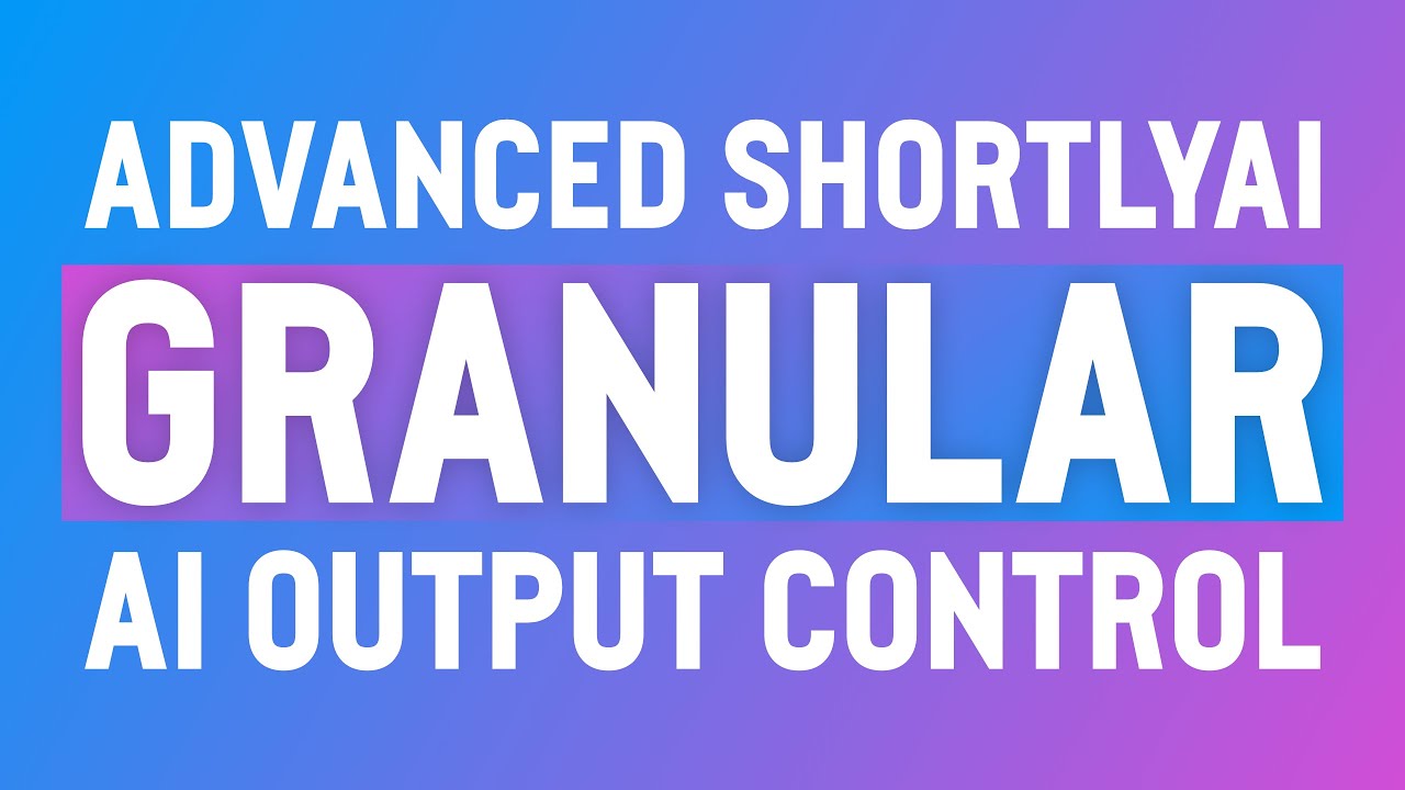 Advanced ShortlyAI: Granular Control of GPT-3 AI Output – Write Better, Write Faster