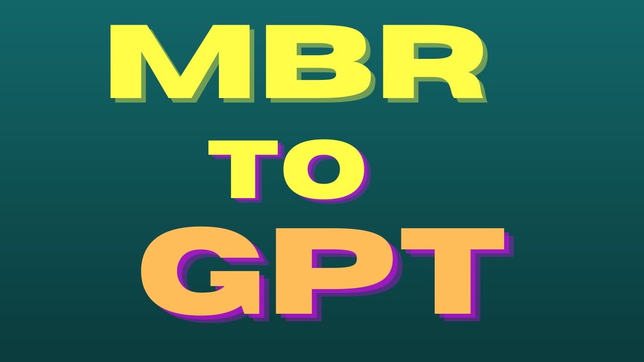 MBR or GPT Check