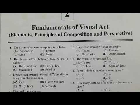 Bfa theory important question :fundamentals of visual art