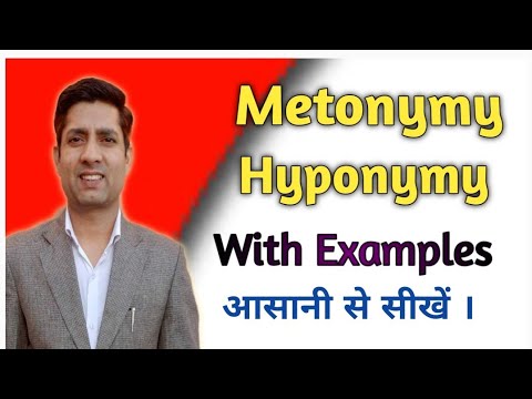 Hyponymy | Metonymy | Semantics