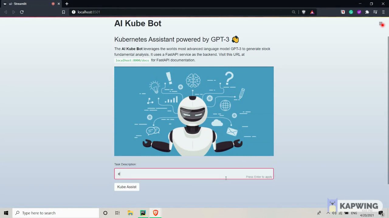 AI Kube Bot Powered by GPT-3