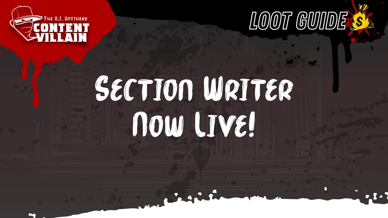 Section Writer Showcase – Content Villain