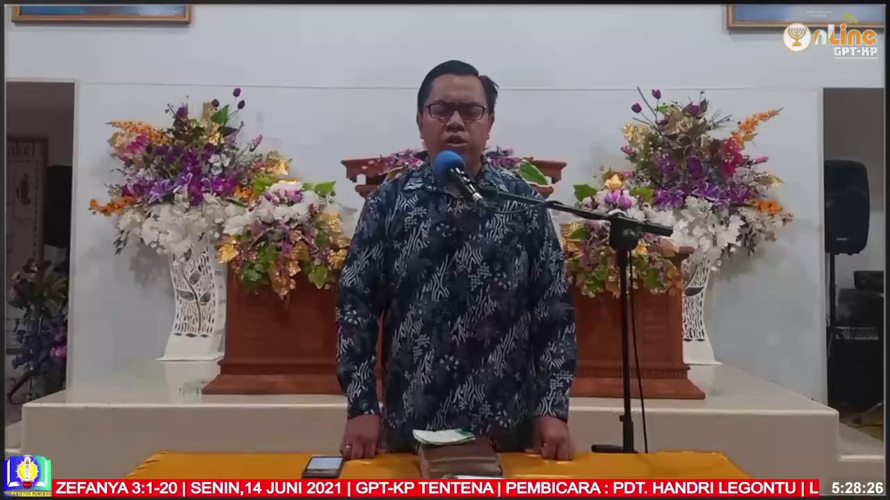 Ibadah Doa pagi |  Zefanya 3 : 1 – 20 | Senin, 14 Juni 2021 | Live Stream