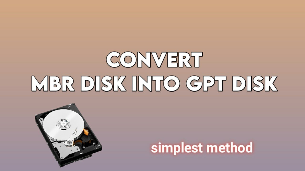 How To Convert MBR Disk Into GPT Disk | Convert MBR into GPT from Command Prompt | Linux Temple