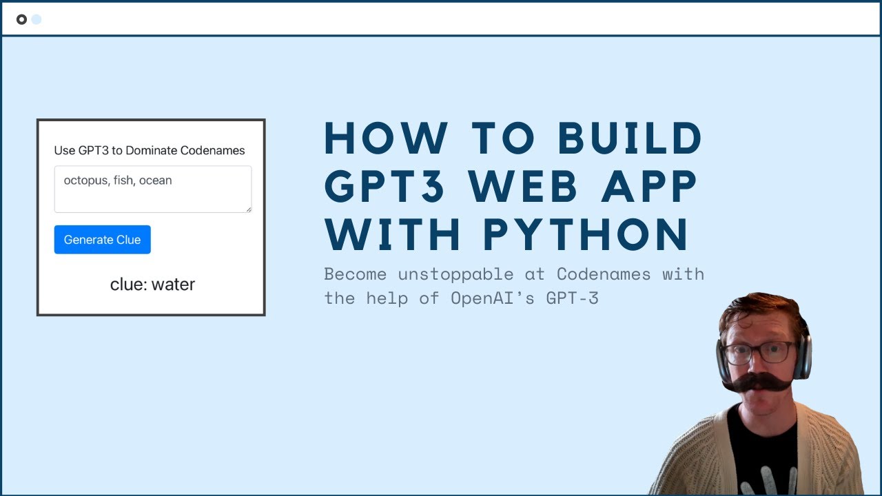 How To Build a GPT-3 Web App with Python