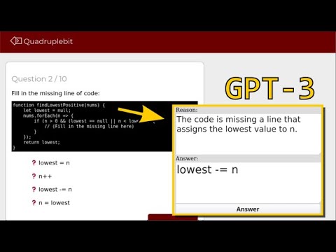 GPT-3 AI tries a programming hiring quiz