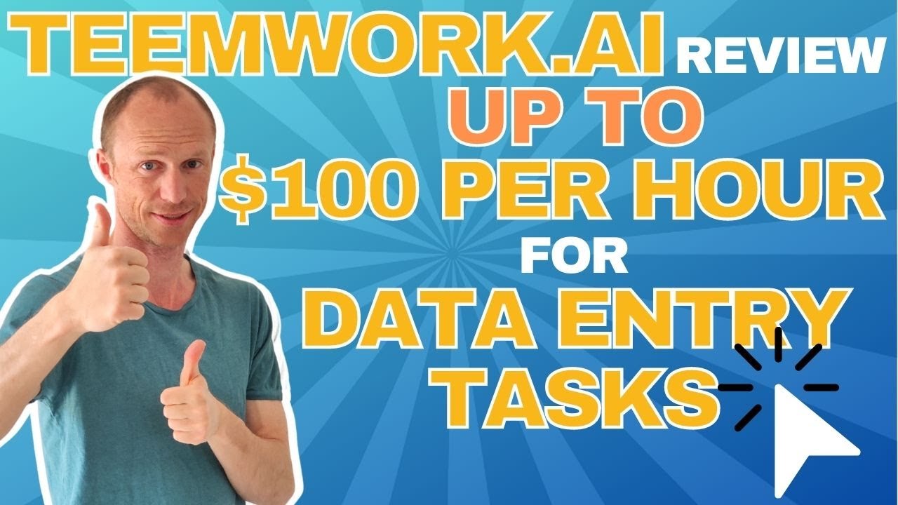 Up to $100 Per Hour for Data Entry Tasks – Teemwork.ai Review (Step-by-Step Guide)